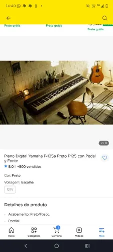 Piano Yamaha P-125A