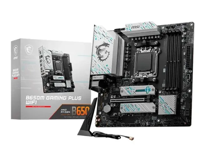MSI AM5 B650M Gaming Plus WiFi (4 slots Ram) - @LJCEletro