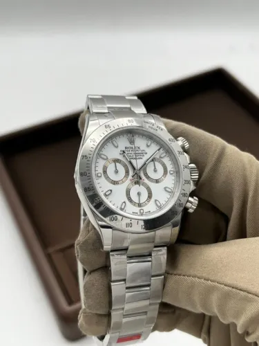 RELOGIO ROLEX COSMOGRAPH DAYTONA - ETA S/c -MOSTRADOR BRANCO