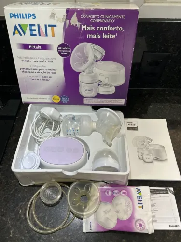 Bomba elétrica para extrair leite - Avent pétala