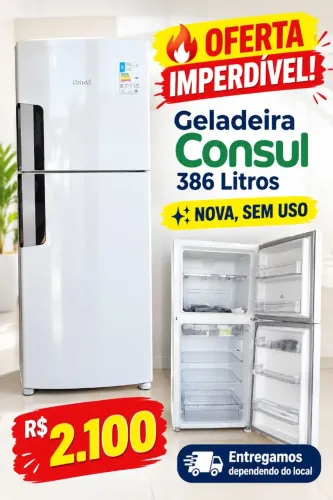 Geladeira consul 386 liteos nova sem uso