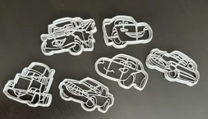 Cortador de Biscoito Carros 6 Peças