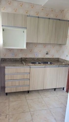 Cozinha + pedra + 2 cubas inox