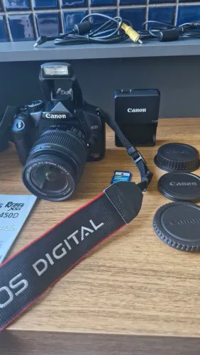 Canon EOS Rebel XSI + Lente 18-55mm | Kit Completo | Ótimo Estado