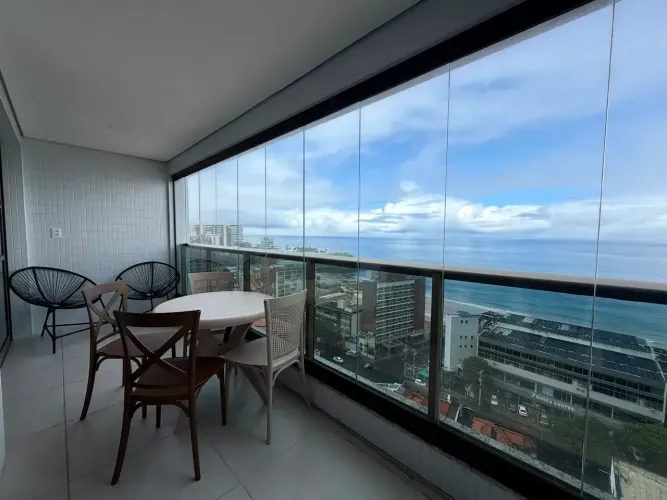 Apartamento para Aluguel na Barra Vista Mar, 1/4, 1 Banheiro, Varanda, Mobiliado, 1 Vaga