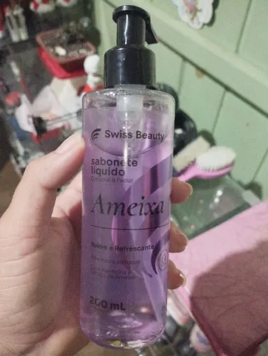 Sabonete líquido corporal e facial de ameixa