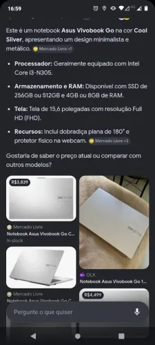 Vendo notebook Asus vivobook novo