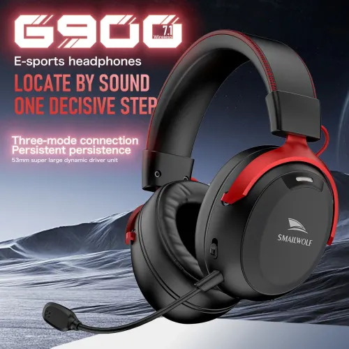 Headset sem fio bluetooth e 2.4ghz SmailWolf G900
