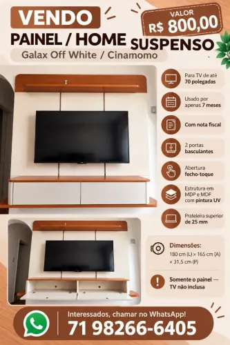 Painel Home para TV até 70 polegadas