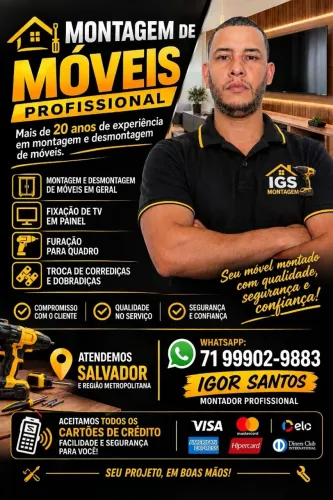 Montador de móveis profissional