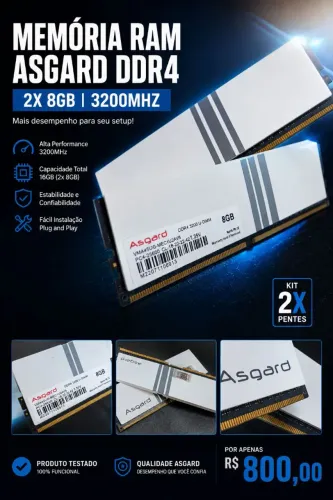 16gb RAM ASGARD RGB 3200mhz