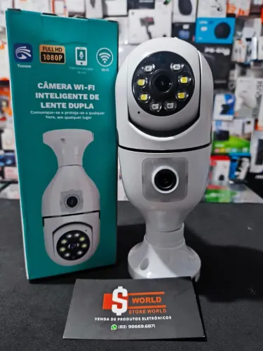 Lâmpada Câmera Wi-fi Dupla App Yoosee - Produto novo. Loja Store World