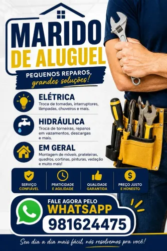 Marido de aluguel pequenos reparos 