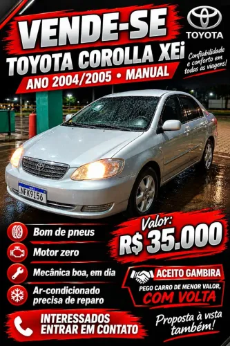 Toyota Corolla XEI 1.8/1.8 Flex 16V Mec. 2005