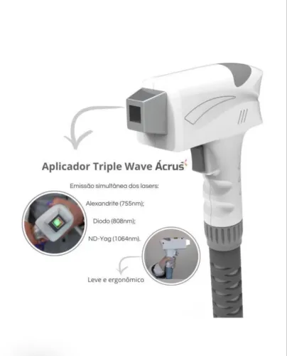 Ácrus HTM - Equipamento de Epilação a Laser (Triple Wave)