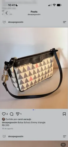 Bolsa Schutz triangle emmy