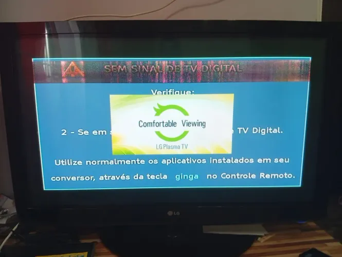 Tv 43 polegadas com imagem um pouco ruim mais dá pra assistir