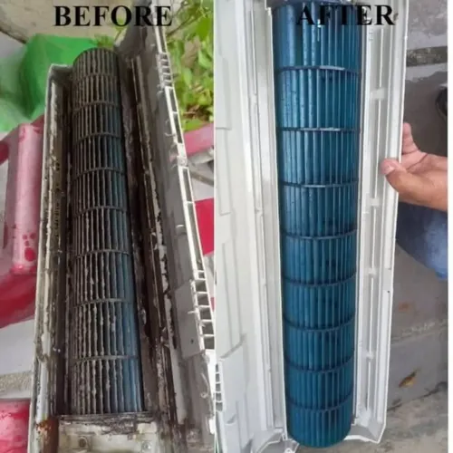 Limpeza de ar condicionado split de janela e portátil