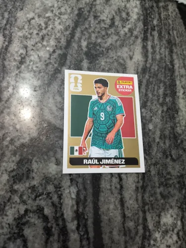 Figurinha extra ouro(gold) Raul Jimenez