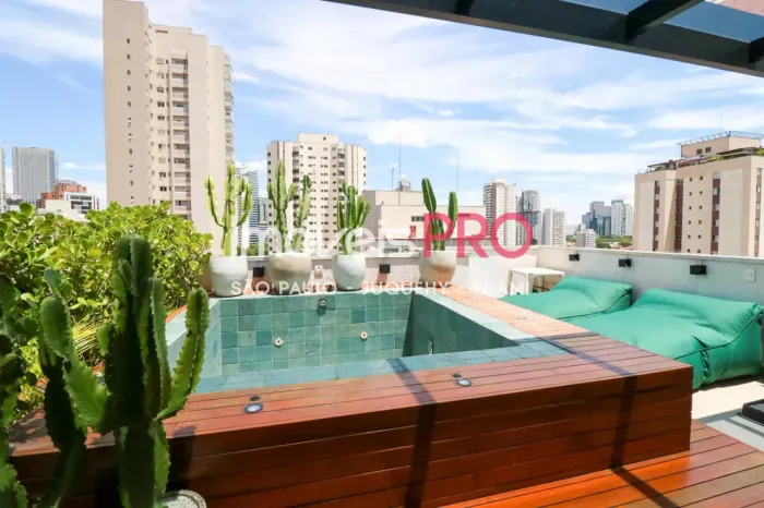 Cobertura Duplex de Luxo à Venda no Brooklin - 102 m² - Jacuzzi e area gorumet