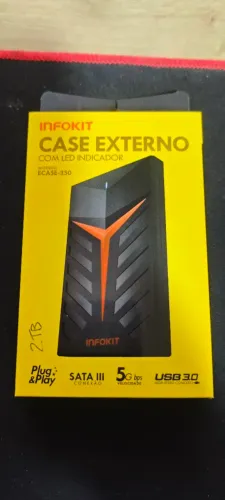 HD Externo 2tb montado com case INFOKIT