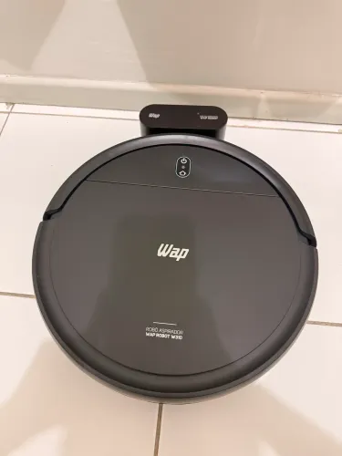Robô Aspirador WAP Robot W310 3 em 1 com Base Carregadora e Controle Remoto