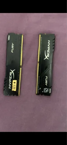 2x8GB Memória ram dd4 2666 hyperx 
