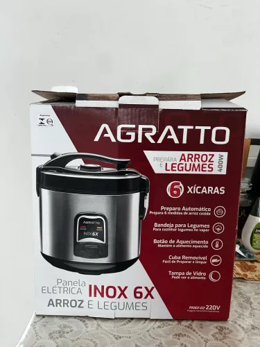 Panela Elétrica Agratto Inox 6X - NOVA