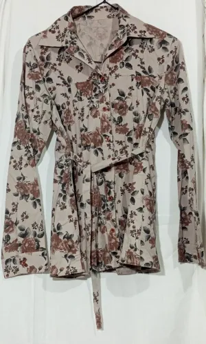 Camisa estampa floral clássica 