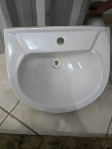 Pia para banheiro louça com base