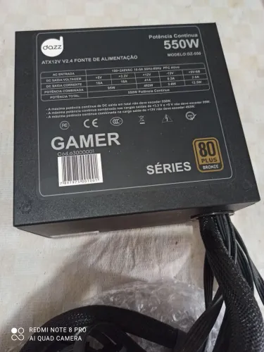 Fonte Dazz Gamer 550w