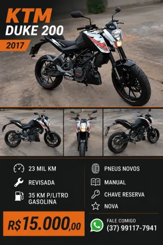 Moto KTM DUKE 200 