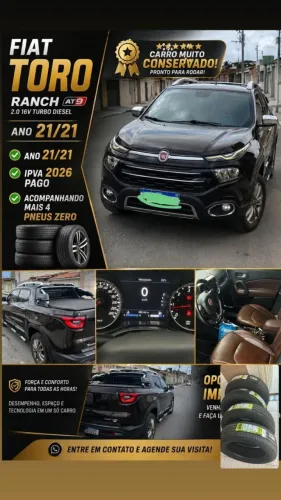 Fiat Toro Ranch 2.0 16V 4X4 Diesel Aut. 2021