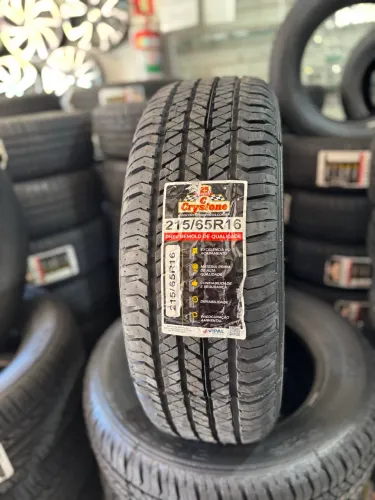 Pneu Crystone 215/65/16 Remold com borracha vipal (instalação grátis)