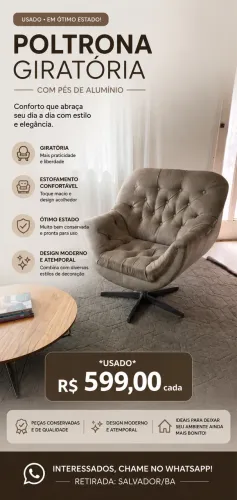 Poltrona Giratória