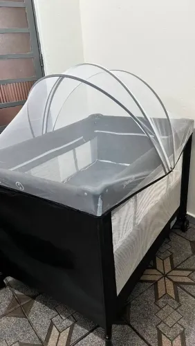 Berço BURIGOTTO Portátil Completo com Mosquiteiro - Ótimo Estado