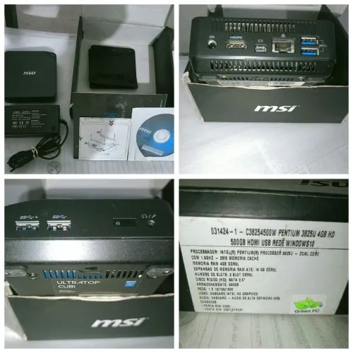 Lote de 08 notebooks + 1 mini PC CUBI MSI