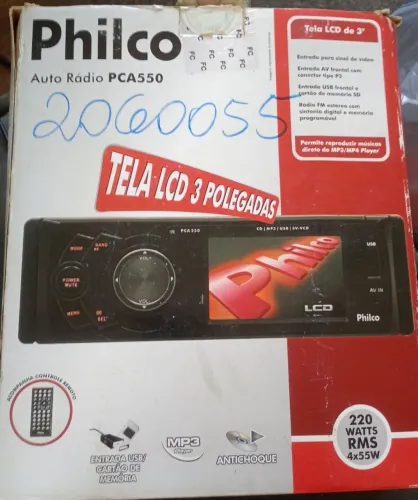 Som automotivo na caixa Philco