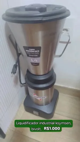 Liquidificador industrial L4, 4 litros, bivolt.