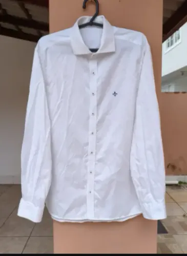 Camisa Social Dudalina Masculina Branca Tam G/GG