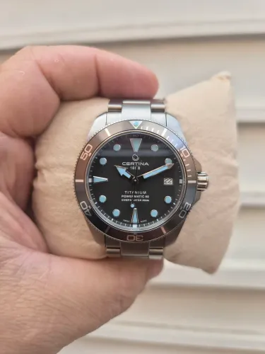 Relógio Certina DS Action Diver Automatico Titânio Cinza