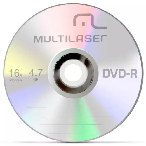 DVD-R 4.7gb virgem Multilaser + Envelope