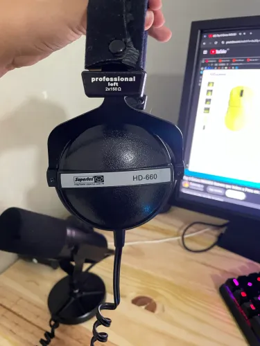 Superlux - Fone Hd660 P/ Monitoração Profissional Preto