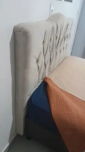 ? Cabeceira Estofada para Cama Box Casal - R$ 150