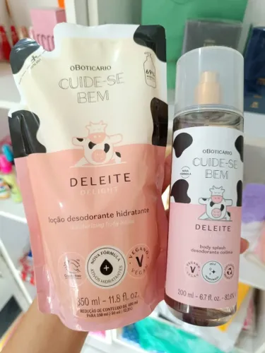 Kit Deleite: Hidratante + Body Splash. Boticário. Entrega Facilitada.