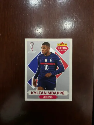 Figurinha Legend Copa 2022 Qatar - Mbappé prata