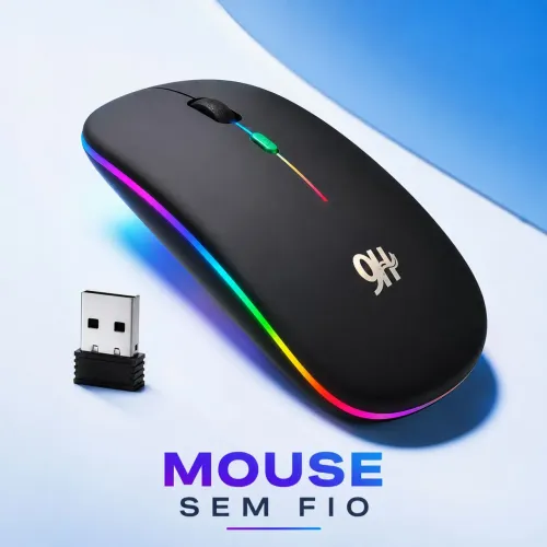 Mouse sem fio Bluetooth - Entrega Grátis