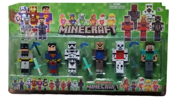 Kit Bonecos Minecraft para Crianças Diversão Garantida