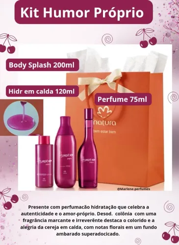 Kit presente Humor Próprio Natura 