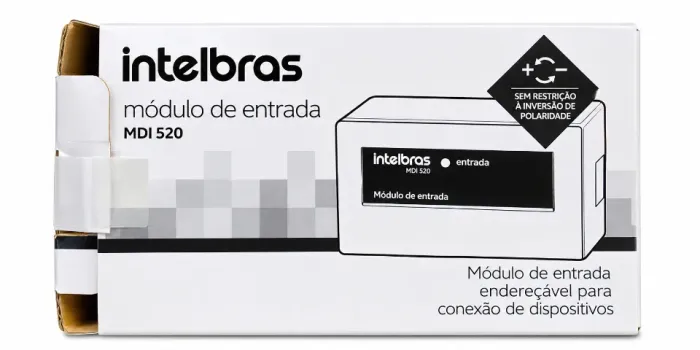 Módulo de Entrada Endereçável Intelbras MDI 520 para Alarme de Incêndio